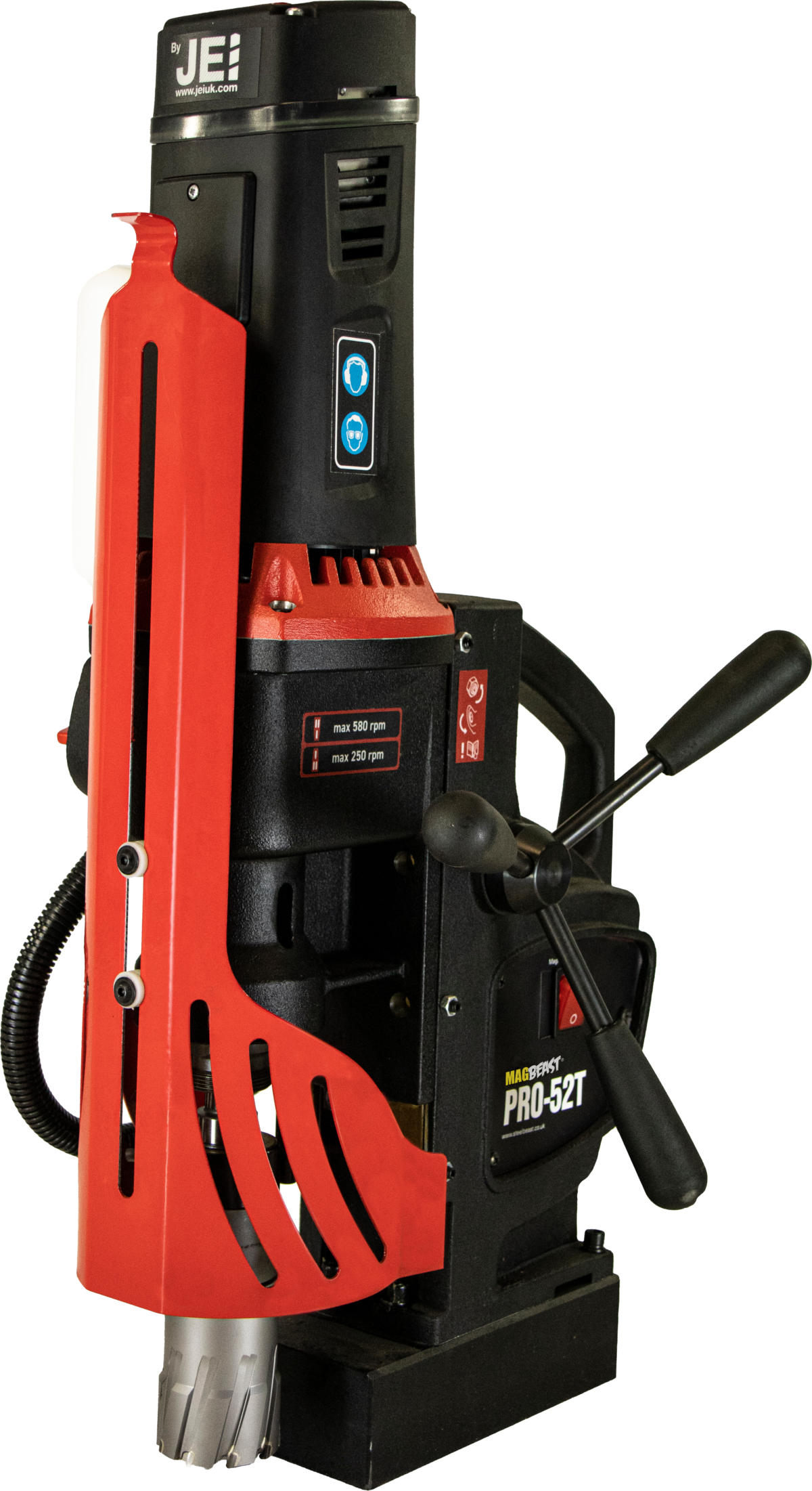 Mașină de găurit cu talpă magnetică JEI MagBeast Premium PRO-52T, Ø50mm, 1600W, Turație Variabilă