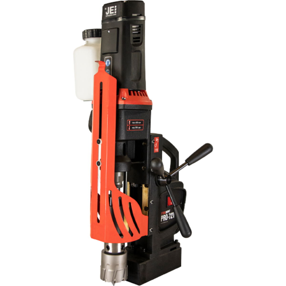 Mașină de găurit cu talpă magnetică JEI MagBeast Premium PRO-72T, Ø70mm, 1600W, Turație Variabilă