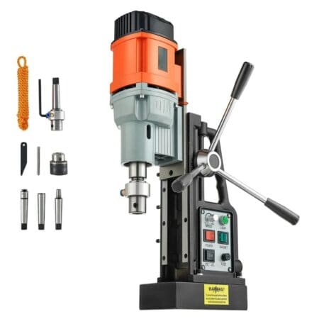 Mașină Talpă Magnetică VEVOR 1500W, Ø60mm, Con Morse, Filetare M3–M16