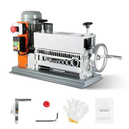 Mașină Electrică Automată de Dezizolat Cabluri VEVOR – 370W, Ø1.5–40mm, 11 Canale