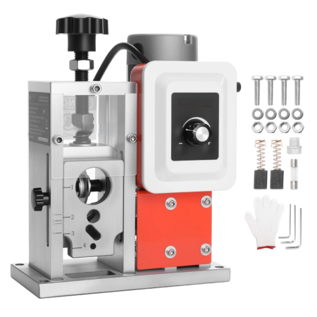 Mașină Electrică Automată de Dezizolat Cabluri VEVOR – 400W, Ø1.5–40mm, 15m/min