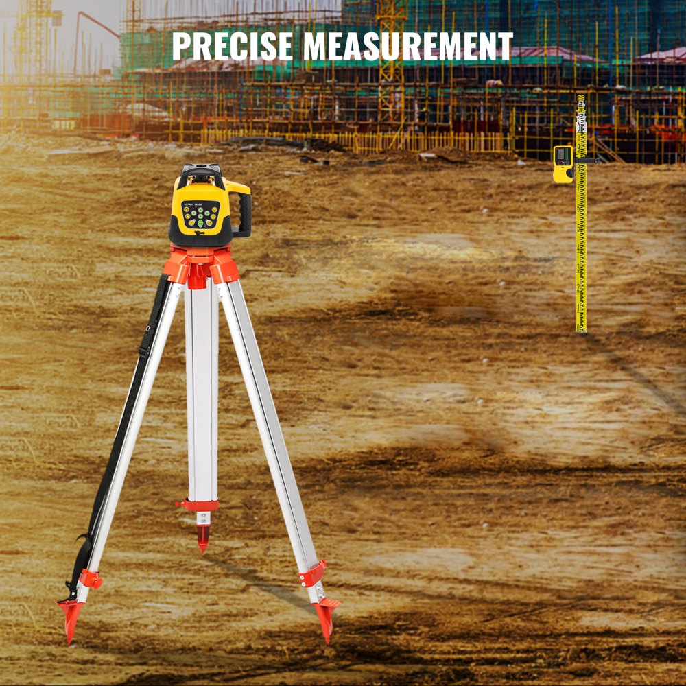 Nivela Laser Rotativa Verde VEVOR 500m - Trepied si stadie