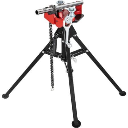 Menghină cu Trepied VEVOR pentru Țevi 3,2–127 mm (1/8"–5") – cu Lanț 67 cm și Picioare Pliabile din Oțel (TP-425)