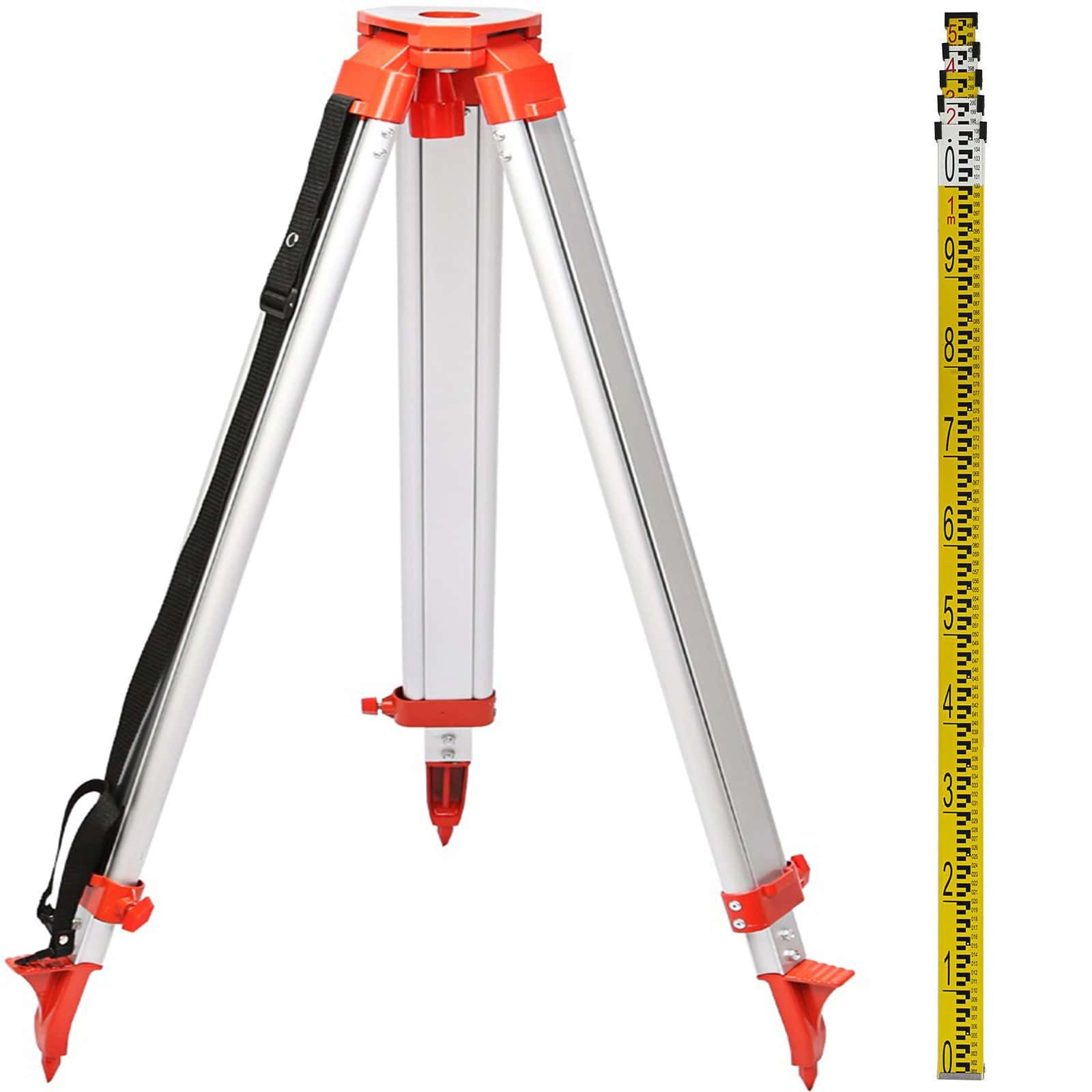 Trepied aluminiu 1.65m si stadie 5m pentru nivela laser VEVOR