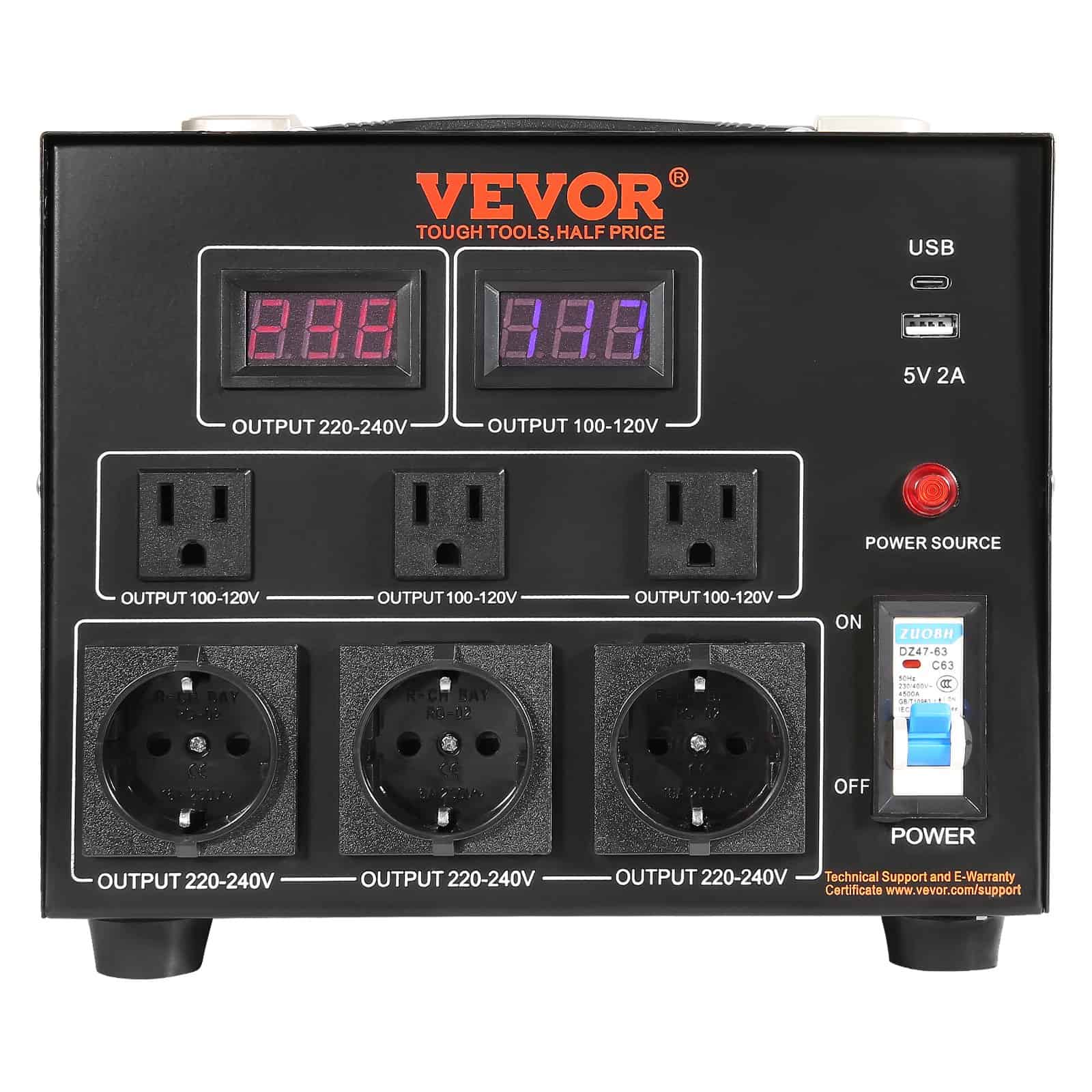 Transformator de tensiune 5000VA VEVOR