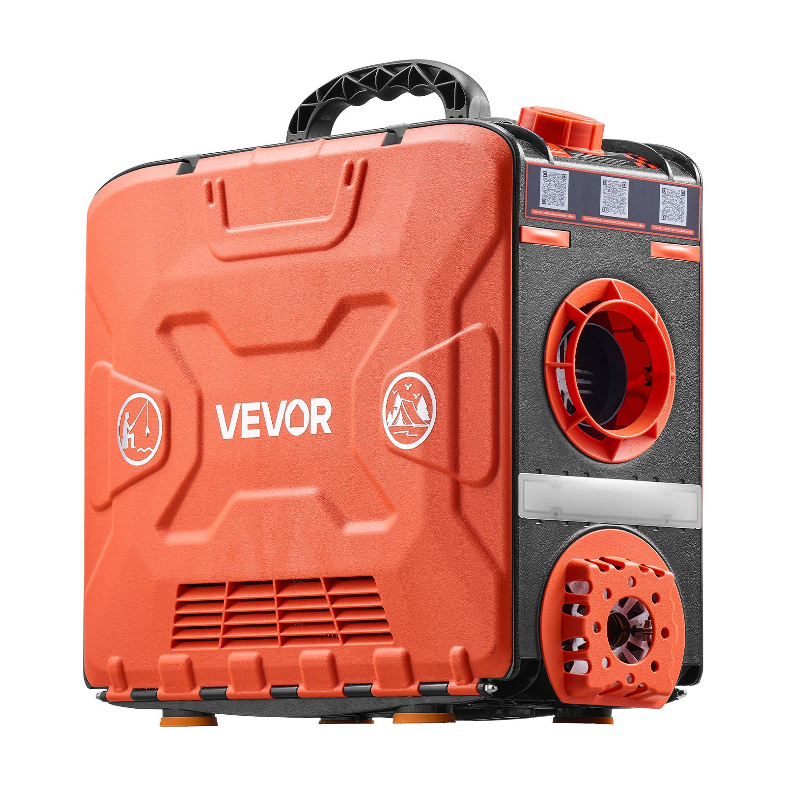 Aeroterma diesel VEVOR 8kW rosu trusa