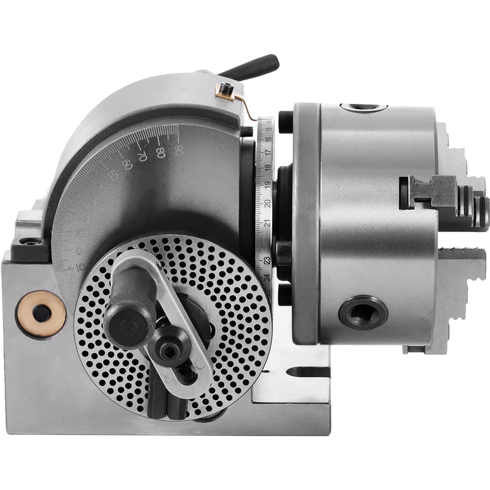 Cap divizor de precizie VEVOR BS-0 cu mandrina 3 bacuri 125 mm