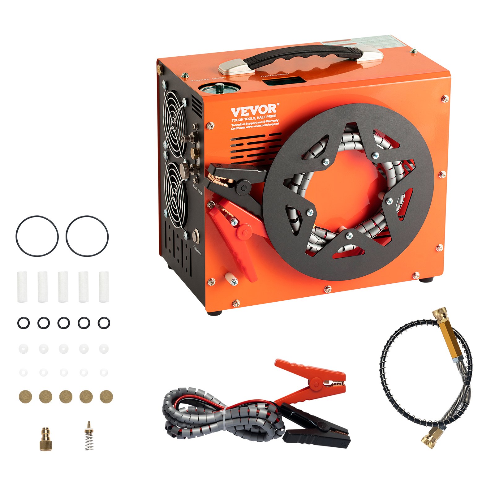 Compresor PCP VEVOR 4500 PSI cu oprire automata si afisaj dual