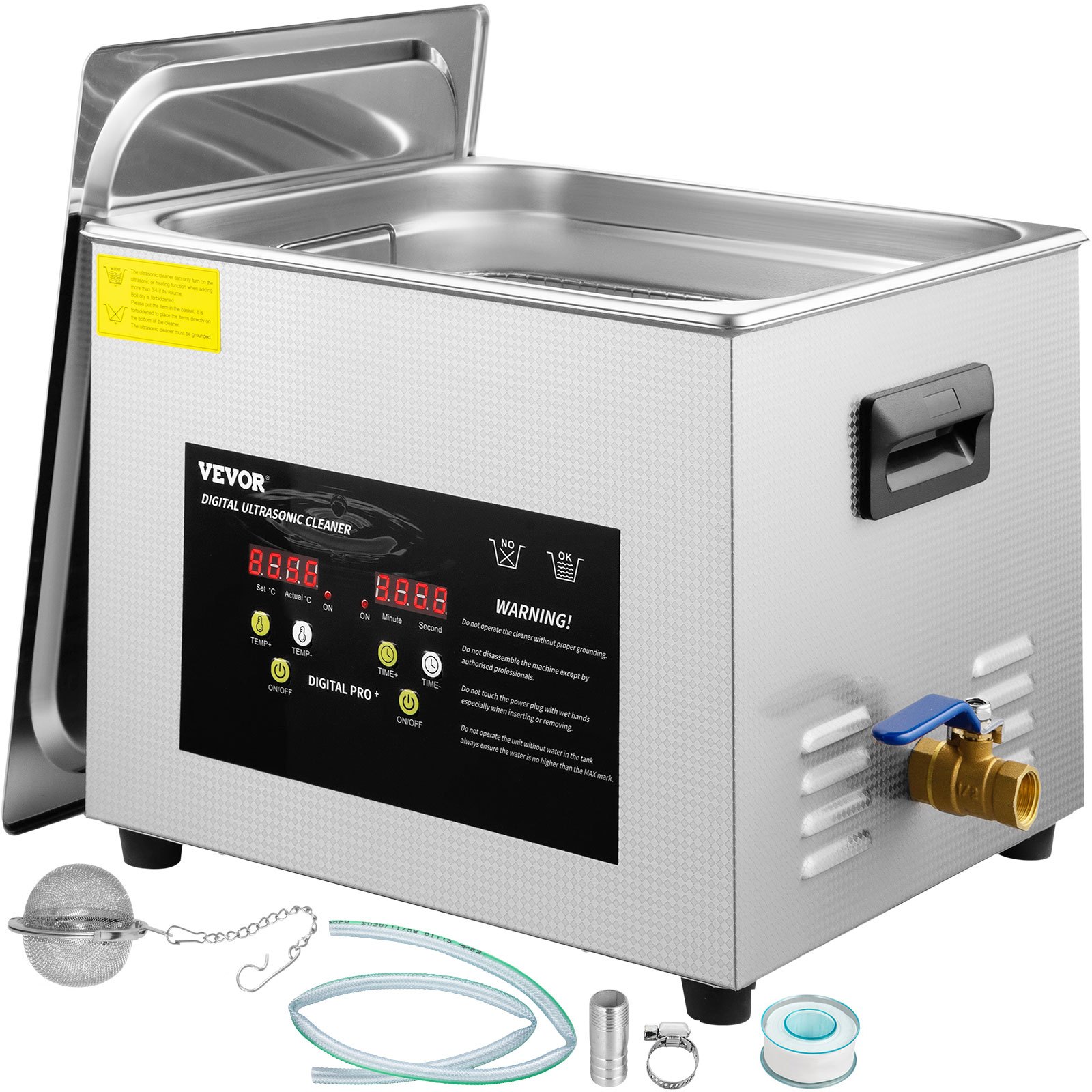 Curatator cu ultrasunete VEVOR 15L 360W