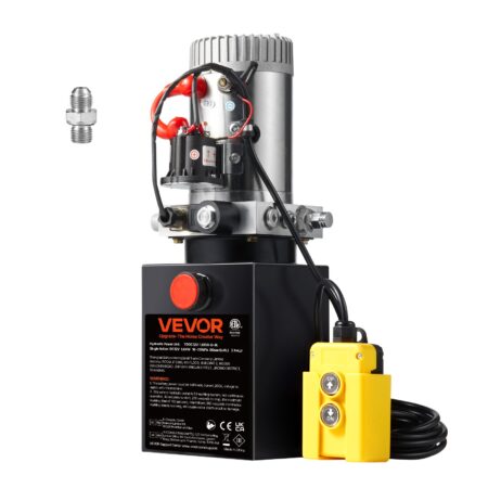 Pompa hidraulica VEVOR 12V cu simpla actiune si rezervor de 7.6 litri